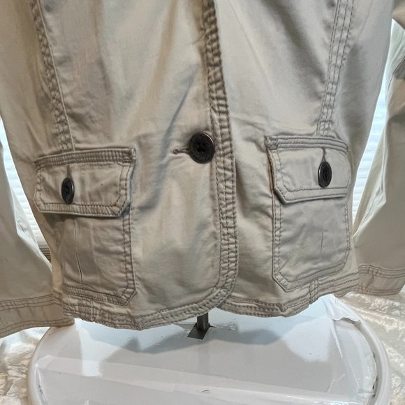 Sonoma Lifestyle KHAKI COTTON SPANDEX BLEND BLAZER NWOT SIZE XL - Picture 4 of 6